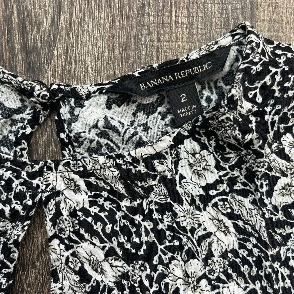 Banana Republic Keyhole Mini Dress Sz 2 Women’s - Picture 2 of 11